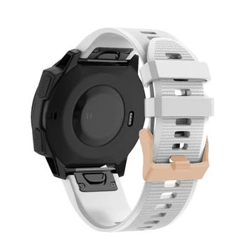 QuickFit Watchband Garmin Fenix 6 6S 6X Pro 5 5X Plius 3HR Silikono Juosta Fenix6 Fenix5 Žiūrėti Easyfit Riešo Dirželis 26 22 20mm