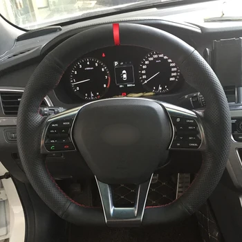 Rankų Siuvimo Automobilio Vairo Padengti Volant Nerijos ant Vairo-rato Hyundai Sonata 9. M. 2016 M. 2017 m. 2018 m. 2019 M. (3 Stipinų)