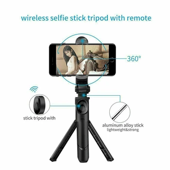 Reguliuojamas Bluetooth Selfie Lazdelės su Nuotolinio Valdymo laikmatis Trikojo Mobiliojo Telefono Selfie Stick Trikojai Live 