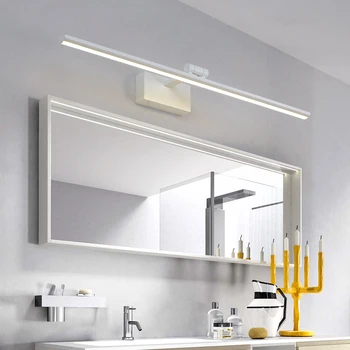 Reguliuojamas kampas ruda/balta vonios kambarys led veidrodis, apšvietimas 0,4 M~1.2 M sienos lempos miegamasis led sienos žibintai aplikacijos murale šviestuvas