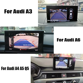 Reguliuojamo Galinio vaizdo Kamera Sąsajos Adapteris Audi A3 A4 A5 Q5, A6 2010 ~ 2018 prisijungti pradinį ekraną Atsarginės automobilių Stovėjimo aikštelė Atbuline kamera