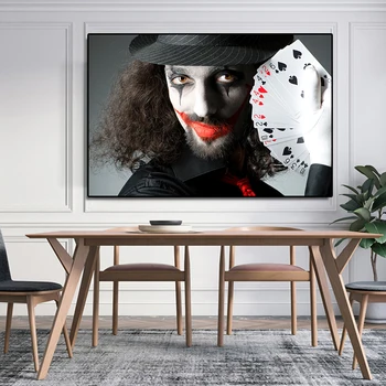 RELIABLI MENO Modernios Sienos Nuotraukas Abstrakčiai Plakatai Joker Drobė Paveikslų Kambarį Namo Apdaila Cuadros Neįrėminti