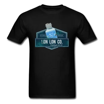 Retro Dizaino T-shirt Vyrams Lon Lon Co. Marškinėliai Bendrovė Spausdinti Legend Of Zelda Medvilnės Audinio Jaunų Marškinėlius Slim Fit Tee Marškinėliai