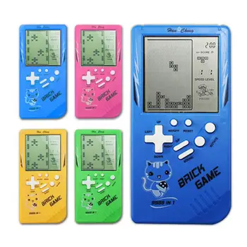 Retro Klasika Laikomo Tetris Žaidimų Konsolės Nešiojamų Vaikų Mini Nostalgiškas Pastatytas Didelis Ekranas, Tetris Žaidimas Mašina Atsitiktine Spalva