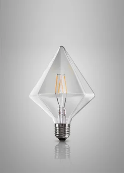 Retro lempos G125 LED Lemputė E27 Diamond Lemputė 220v Atostogų 4W Šviesos Lempos Lampada Namų Dekoro Šiltai Balta