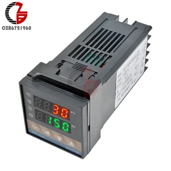 REX-C100 Skaitmeninis PID Termostatas Temperatūros Reguliatorius Reguliatorius Termometras Thermoregulator 40DA SSR K, Termopora Heatsink