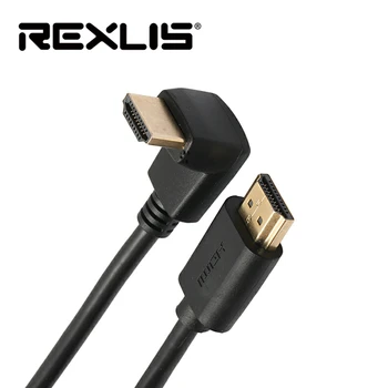 REXLIS HDMI Kabelis 270/90 Laipsnių Kampu HDMI į HDMI Kabelis 5m-1,5 m 2m 3m HDMI 2.0 Kabelis 4K 3D TELEVIZORIŲ, PS3 Projektorius, Kompiuteris Kabelis