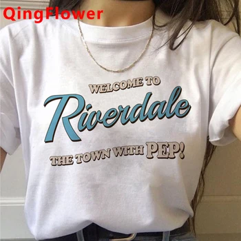 Riverdale Pietų Žalčių viršuje tees moterų plius dydis 2020 harajuku kawaii kawaii balti marškinėliai drabužių viršų tees kawaii