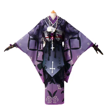 Rozen Maiden 15-Metis Suigintou Cosplay Kostiumų Kimono Yukata, Pilnas Komplektas