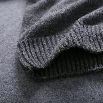 Rudenį Ir Žiemą korėjos versija vientisos spalvos stora linija Pusė, aukštos apykaklės Megztinis Moteriška Prarasti Tirštėti Moterų megztinis PZ01