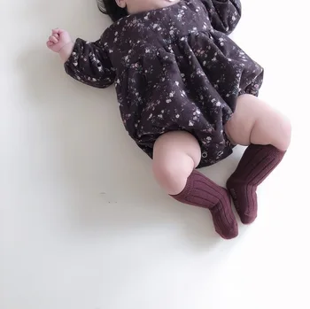 Rudenį Jaunikliai Bamblys Merginos Bodysuits Mielas Gražių Senovinių Gėlių Princesė Jumpsuit Kūdikių Komplektus Baby Girl Bodysuit