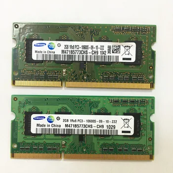 Samsung ddr3 2gb ram 2GB 1RX8 PC3-10600S-9-10-ZZZ DDR3 2GB 1333MHz Nešiojamas atminties 1,5 V 204pin