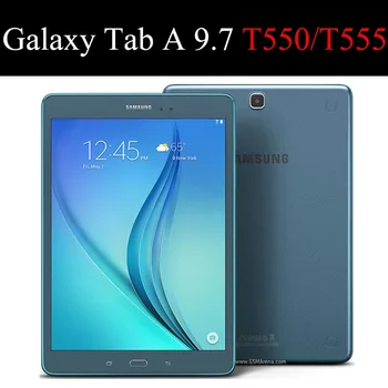 Samsung Galaxy Tab 9.7 colių T550 T555 P550 Tablet atveju Laikiklis Apversti Satnd Silikoninis Dangtelis SM-T550 SM-T555 SM-P550 shell