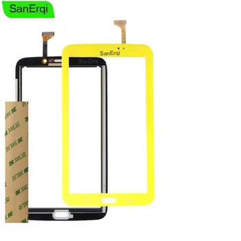 SanErqi skaitmeninis keitiklis, Skirtas Samsung Galaxy TAB 3 7.0 Vaikams SM-T2105 (Wifi) T2105 Jutiklinis Ekranas Stiklas, skaitmeninis keitiklis Geltona Ruda Spalva