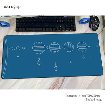 Saulės sistema pelės mygtukai 700x300x4mm žaidimų kilimėlis Spalvingas anime office notbook stalas kilimėlis Spalvingas padmouse games pc gamer kilimėliai
