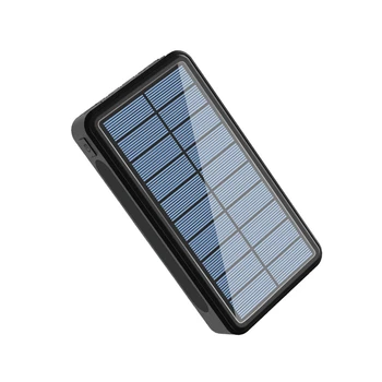 Saulės Skydelis Powerbank 50000mAh su Žibintuvėlis Nešiojamas Įkroviklis, 4 USB C Tipo Poverbank iPad