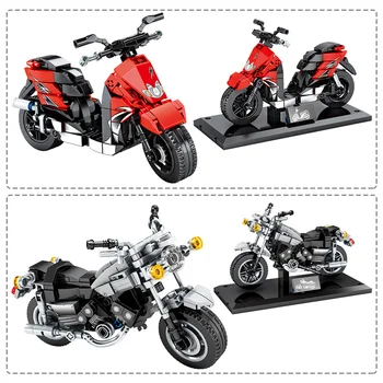 SEMBO Miesto Off-road Motociklo Modelio Blokai Kūrėjas įrangos pardavimas, biuro įrangos Motociklo ir Automobilio Surinkti Plytų Švietimo Žaislai Vaikams