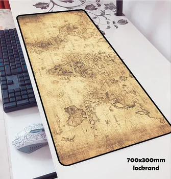 Senojo pasaulio žemėlapio pelės mygtukai 700x300x3mm padas pelės kompiuteris notbook padmouse van gogh žaidimų kilimėlis žaidėjus, klaviatūros, pelės kilimėliai