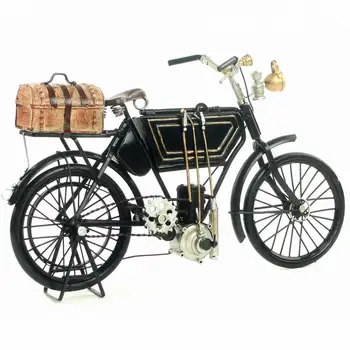 Senovinių klasikinių motociklo modelio retro vintage kaustytomis metalo amatų, apdailos, arba gimtadienio dovana 1903 Adler motorcycl
