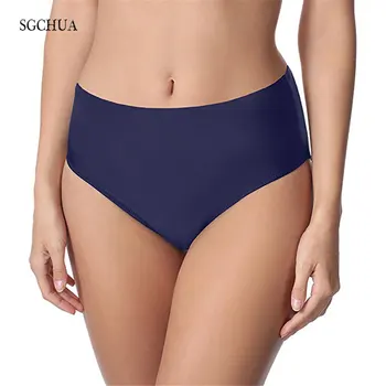 SGCHUA Naujas Kieto Bikini Bottom Juoda Mėlyna moterų plaukimo glaudės Beach Sexy maudymosi Kostiumėliai, kelnės Plius Dydis 5XL XXXL maudymosi kostiumėlį, lagaminai