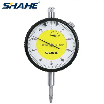 SHAHE 0.01 mm 0-5mm Dial Indikatorius Indikatorius Tikslumas Rinkimo Rodiklis Matavimo prietaiso Tikslumo Įrankis