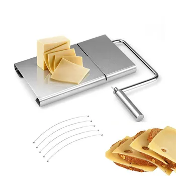SHAI Virtuvės Reikmenys iš Nerūdijančio Plieno Sūris Slicer sūris barstytuvas Įtraukti 5-Pack Pakeitimo Nerūdijančio Plieno Pjovimo Viela