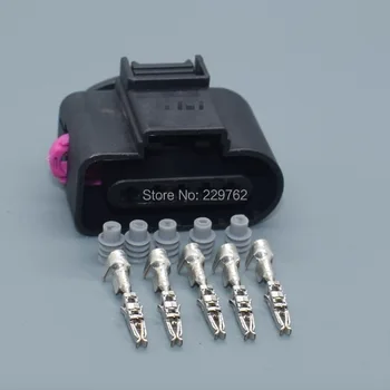 Shhworldsea 5 pin būdas 1,5 mm elektros kištukas Auto Uždaromos Vyrų laido Jungties Rinkinys 1J0973805 1J0973705 AUDI VAG Volkswagen