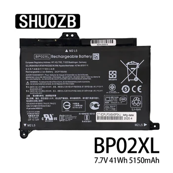SHUOZB Naujas BP02XL Nešiojamas Baterija Pavilion Notebook PC 15 Palieskite 15-AU010WM 15-AU018WM 849909-850 (F9-21) 849569-421 BP02041XL