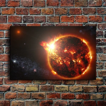 Sienos Menas Drobė Plakatas 1 Vnt Kosmoso Paveikslų Kambarį Spaudinių Visatos, Planetos, Saulė, Abstrakčiai Nuotraukų Rėmelis Namų Dekoro