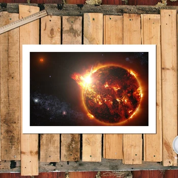 Sienos Menas Drobė Plakatas 1 Vnt Kosmoso Paveikslų Kambarį Spaudinių Visatos, Planetos, Saulė, Abstrakčiai Nuotraukų Rėmelis Namų Dekoro