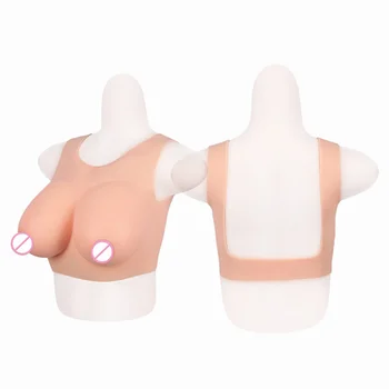 Silikoninių Krūtų Formos Dirbtinių Fake Boobs Bodysuit Plokštė Tetas Papai Drag-Queen Transseksualų Shemale Crossdresser Travesti