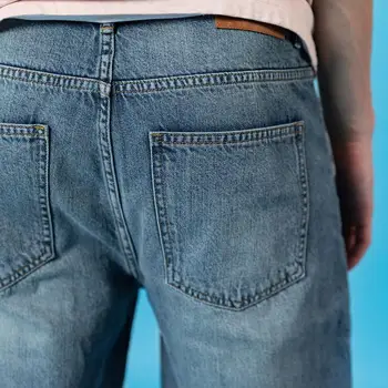 SIMWOOD 2020 m. vasarą naujas lazeris plauti prarasti smailas džinsai vyrų klasikinio kulkšnies ilgis atsitiktinis džinsinio audinio kelnės plius dydis medvilnės kelnės