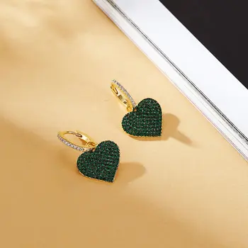 SINZRY hotsale AAA kubinis cirkonis mikro nutiesti širdies formos elegantiškas lašas auskarai moterims saldus papuošalai dovana