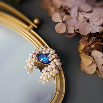 SINZRY kūrybos rankų darbo papuošalai natūralių gėlavandenių perlų kristalų elegantiškas megztinis sagės pin moterų mados juvelyrika