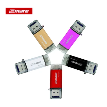 Smare Tipas-C OTG USB 3.0 Flash Drive 64GB 32GB 16GB Pen Ratai Sumanaus Telefono Atminties Mini USB laikmenos Tipas - C 3.1 Dvigubas Dvigubas Kištukas