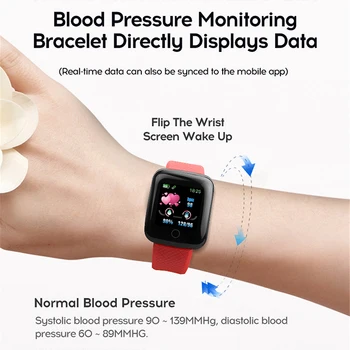 Smart Apyrankę Kraujo Spaudimo Matavimas Vandeniui Fitness Tracker Žiūrėti Širdies Ritmo Monitorius Pedometer Smart Juosta Moterys Vyrai