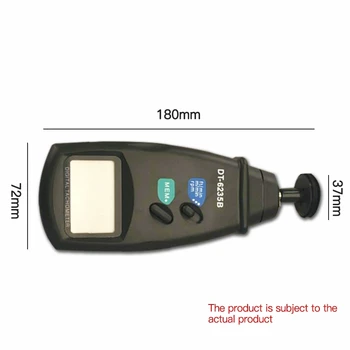 Smart rankinius DT6235B kontaktinis tachometras / paviršiaus greičio matuoklis / linijos ilgis skaičius kodą foto tachometras