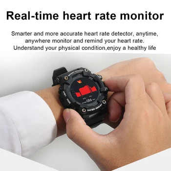 Smart Vyrų Laikrodžiai Širdies ritmo Pedometer Multi-Sporto Miego Stebėti Apyrankę Karinių Vyrų Laikrodis, skirtų 