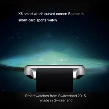 Smart Žiūrėti 1.54 colių Jutiklinis Ekranas X6 Sporto Praeiti Smart Žiūrėti Ir Fotoaparato Paramos Sim Kortelės Lenktas Ekranas, Smart Kortelės Sporto Žiūrėti