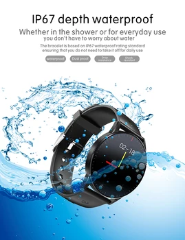 Smart Žiūrėti QS09 Miego Stebėti Kraujo Spaudimą Fitness Tracker Vandeniui Sporto Žiūrėti Full HD Touch Screen Smartwatch 