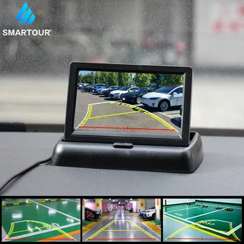 Smartour 4089T Žetonų Naktinio Matymo Auto Parkavimo Pagalba, Intelligent Dynamic Trajektorija automobilių Stovėjimo aikštelė Linijos Automobilį Atbuline Atsarginę Kamerą