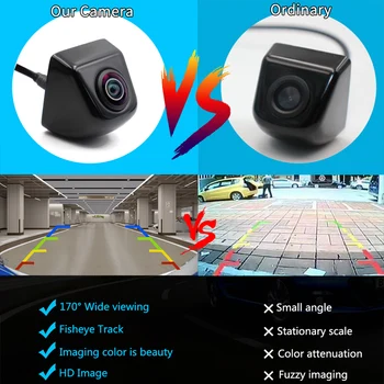 Smartour HD 1280*1080P Naktinio Matymo Atvirkštinio Atsarginės Transporto priemonės Fisheye Objektyvo Galinio vaizdo CCD/HAINAUT Kamera, skirta 