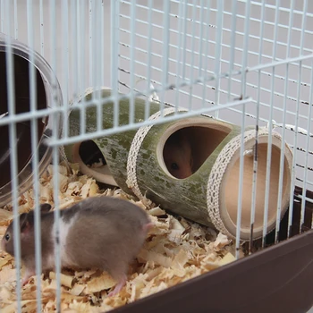 Smulkių naminių Gyvūnėlių Medinių Gyvūnų Tunelio Naudotis Vamzdis Kramtyti Žaislas Triušis Šeškas Žiurkėno kiaulyčių Žiurkėnų Žaislas Tunelio 2019 NAUJA siunta