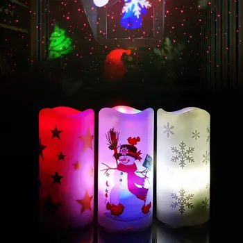 Snaigės, Sniego Kalėdų Naktį Kalėdų Šviesos Projekcija LED USB Žvakė, Lempa, Kiemo Baras, Klubas, Šalis Dekoro Vaikas Dovana
