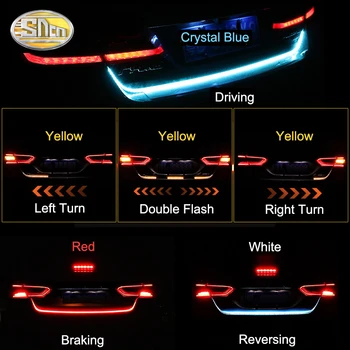 SNCN Automobilio LED Juostelės Apšvietimas Galiniai Kamieno Uodegos Šviesos Dinaminis Streamer Stabdžių Posūkio Signalo Atvirkštiniai Diodai Įspėjamoji Lemputė signalinė Lempa