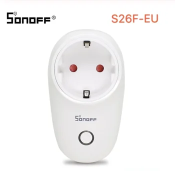 Sonoff S26 WiFi Pagrindinis Lizdas Smart ES-Type-F S26F Wireless Plug elektros Energijos Lizdai, Protingo Namo Pereiti Dirbti Su Alexa, Google 