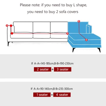 Spausdinti sofa apima kambarį elastinga ruožas slipcover grupinių kampo Nuimamas sofa apima 1/2/3/4 vietų