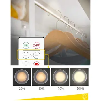 Spinta Žibintai 16 Spalvų Touch Pritemdomi LED Nakties Šviesos Lempos su Nuotolinio Valdymo Miegamasis, Virtuvė, Drabužinė Spinta Laiptai
