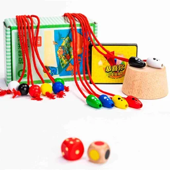 Sprogstamųjų Stiliaus Mediniai Pelę Sugauti Žaidimas, Kūrybinis Vaikų Interaktyvus Medinis Žaislas Katės Ir Pelės Žaidimas Valdyba