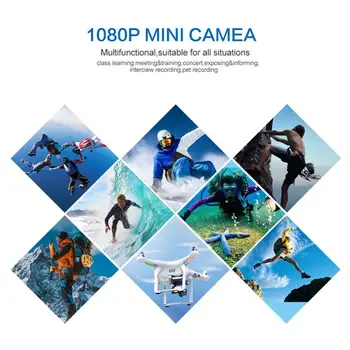 SQ11 Mini Kamera HD 1080P Jutiklis Nešiojamų Kubo Kamera Mini Apsaugos Kamera, Naktinis Matymas, Judesio Aptikimas Microcamera DVR Kamera